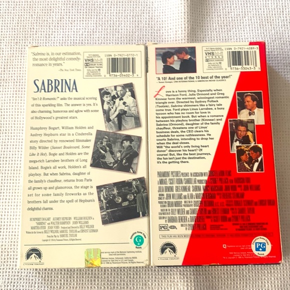 VHS Sabrina 1960 and 1990 - Picture 2 of 2